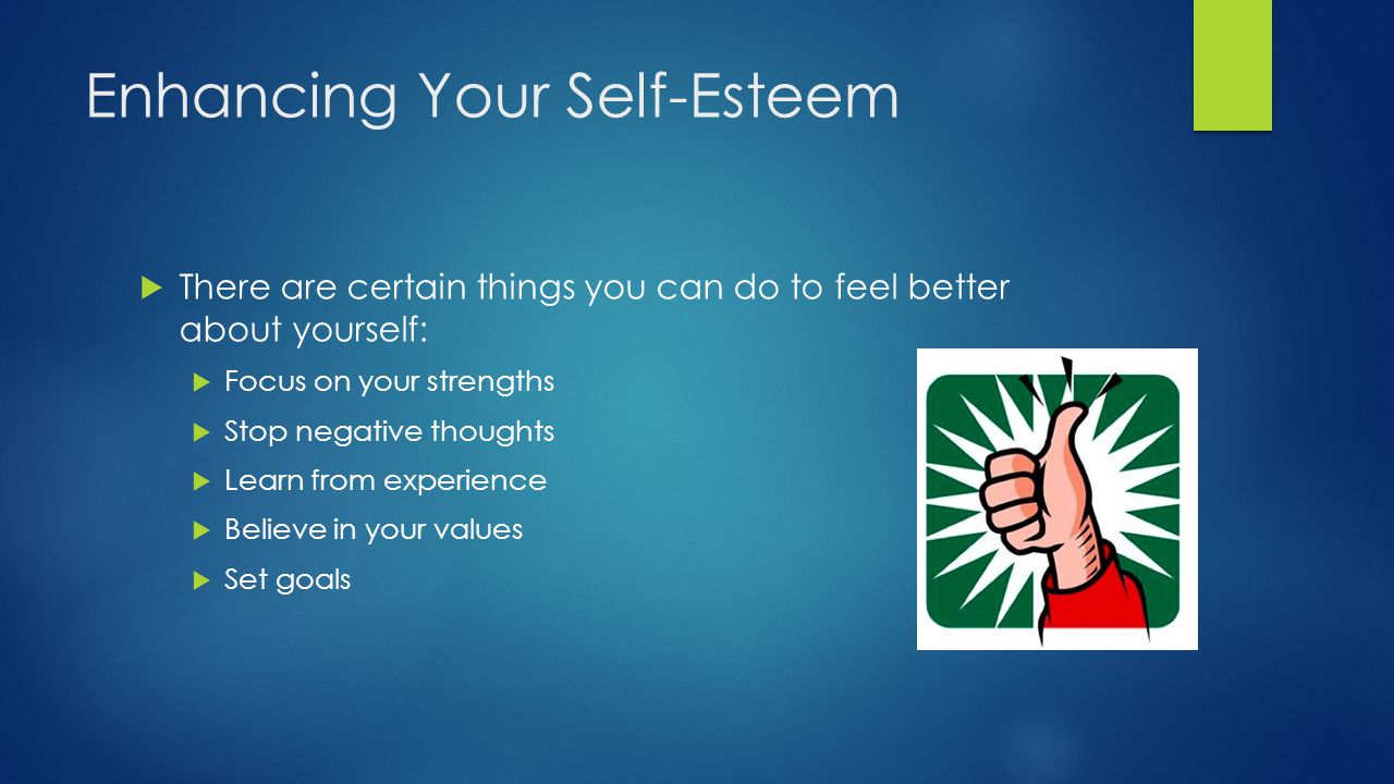 Enhancing Your Self-Esteem
