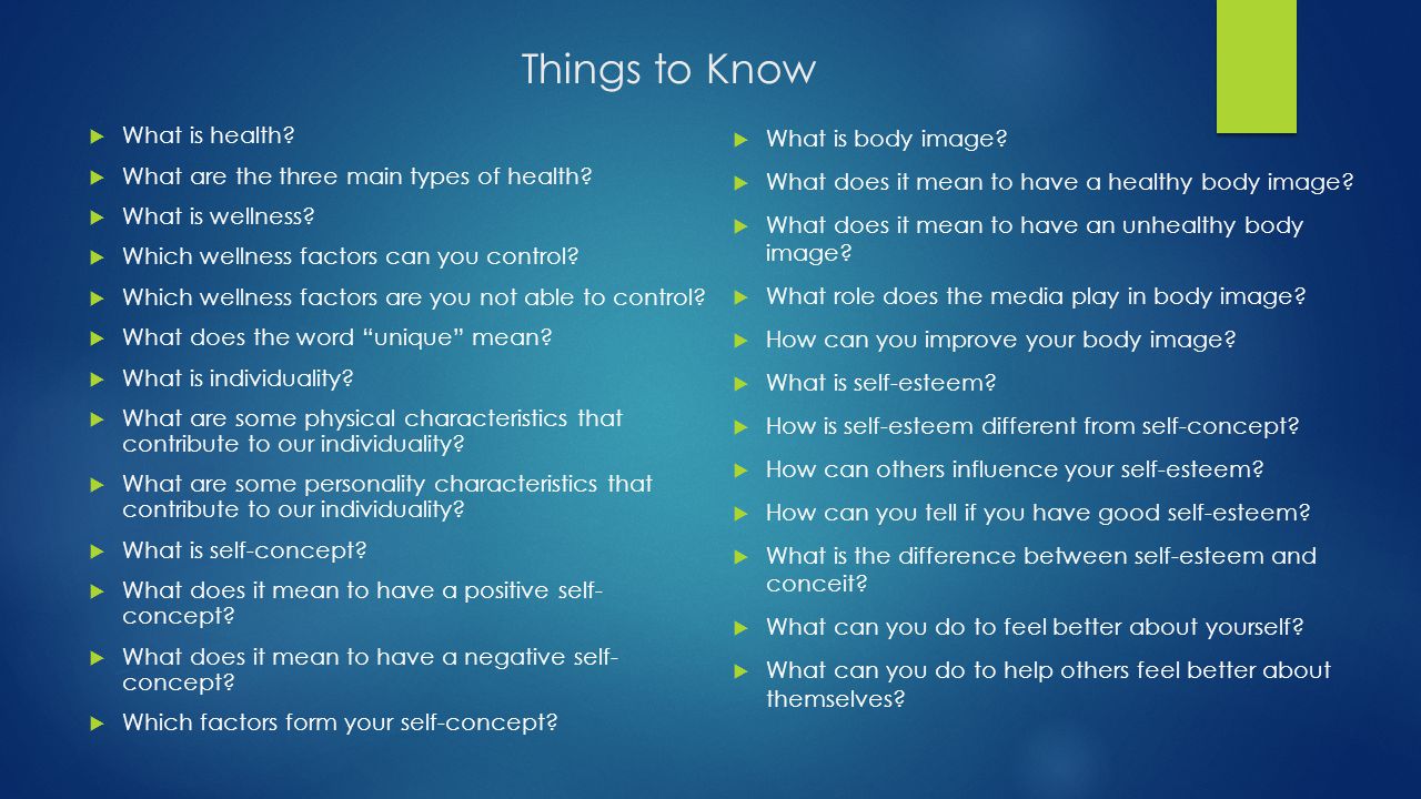 Things to Know What is health