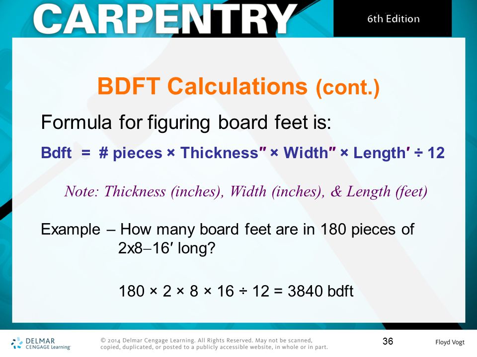 BDFT Calculations (cont.)