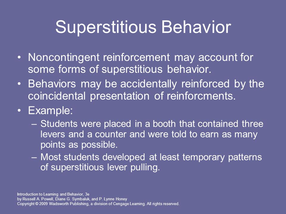behaviorism psychology example