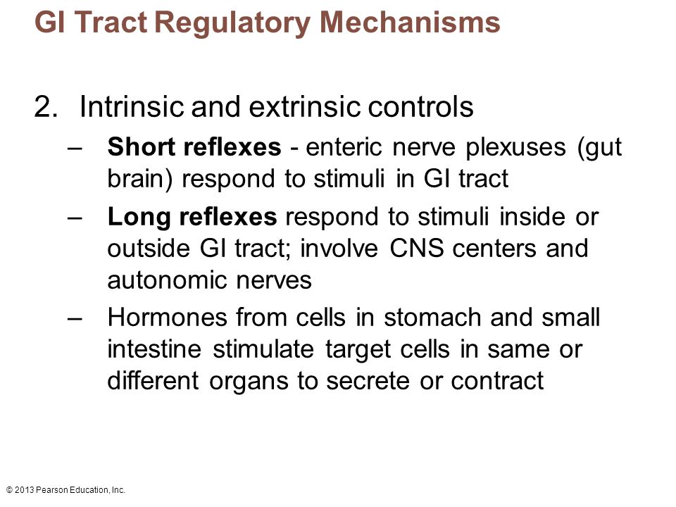 GI Tract Regulatory Mechanisms