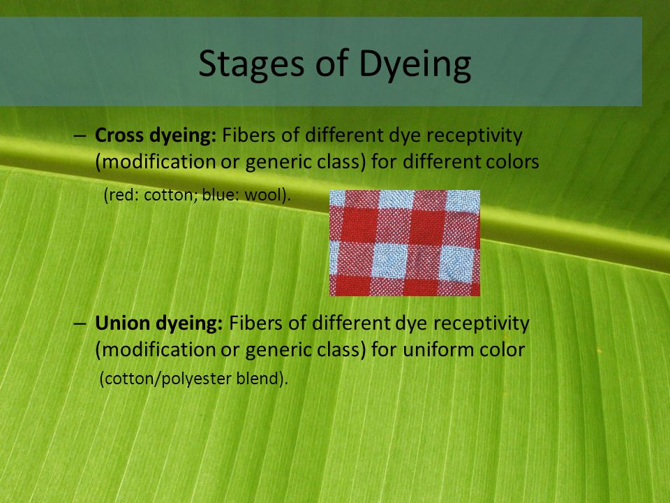 Chapter 11 Dyeing and Printing - ppt video online download
