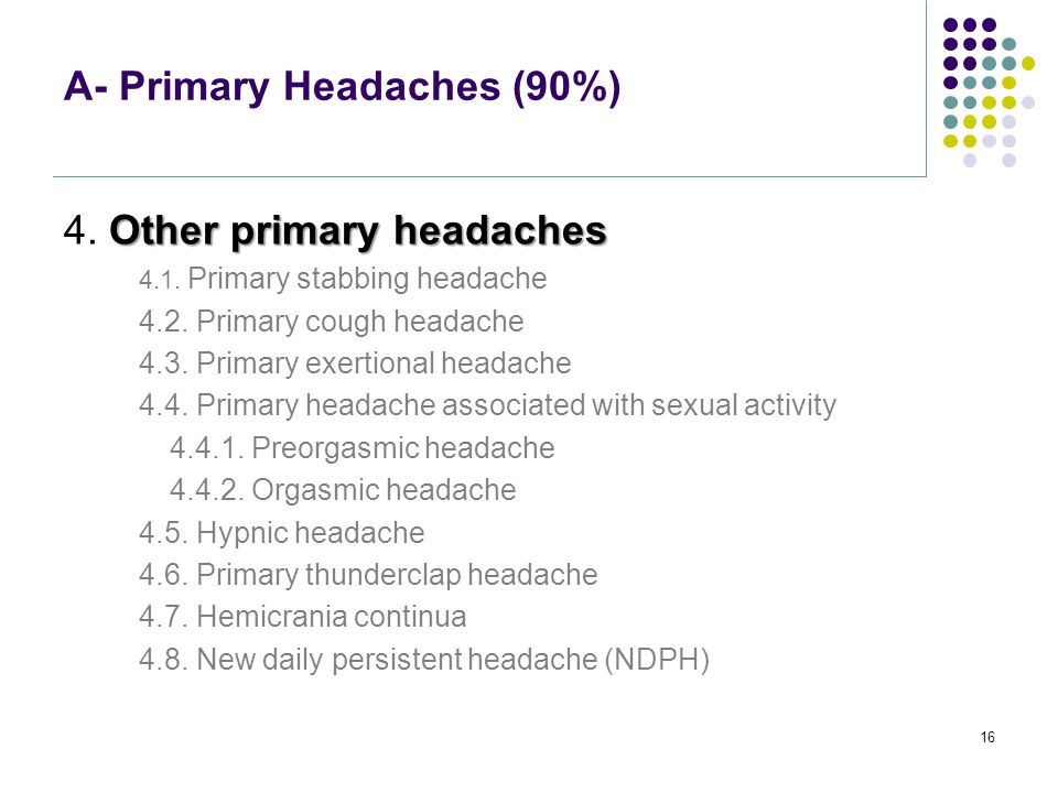 Headache In Primary Care Ppt Video Online Download