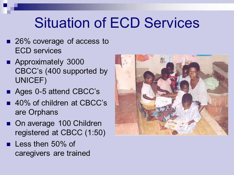 Situation of ECD Services