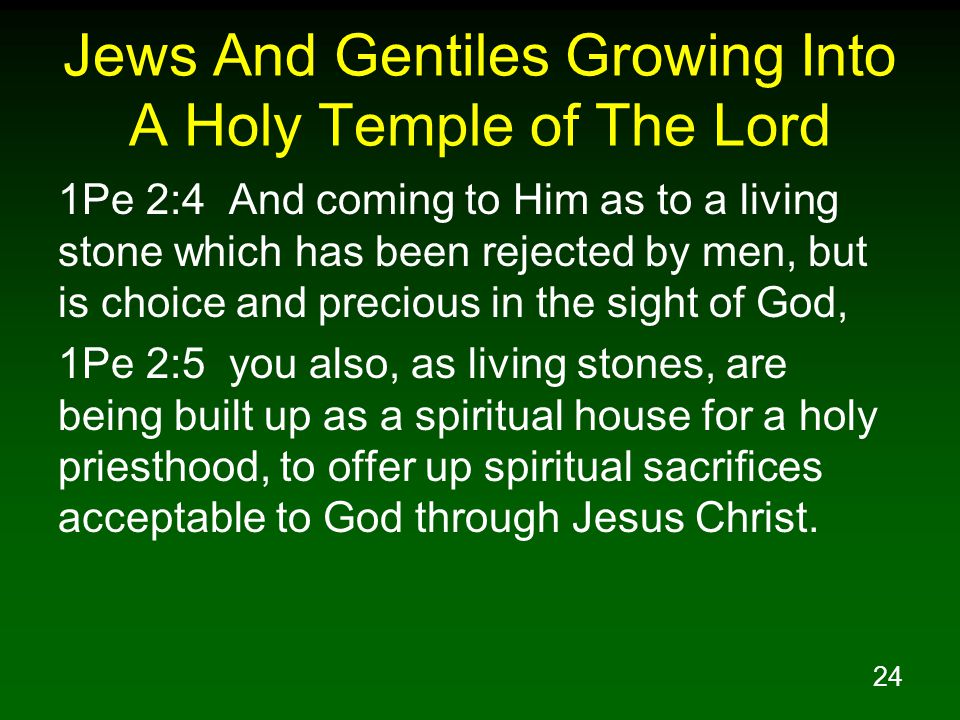 Jews And Gentiles Growing Into A Holy Temple of The Lord