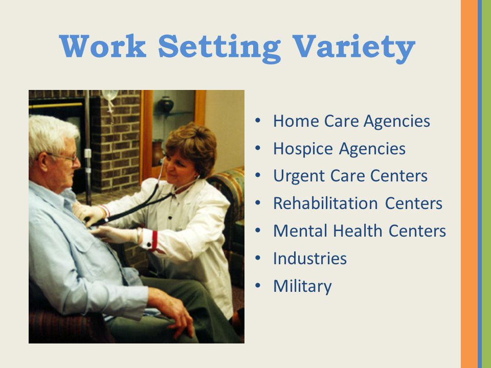 Work Setting Variety Home Care Agencies Hospice Agencies
