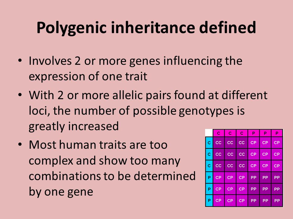 polygenic inheritance example
