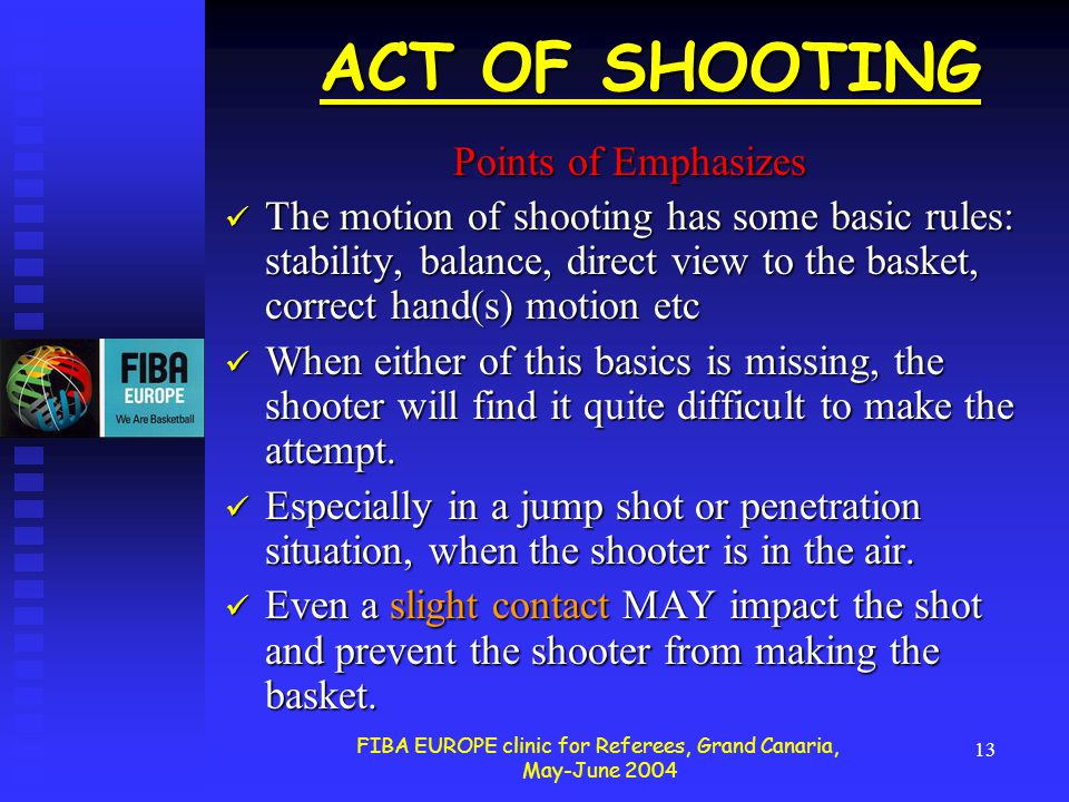FIBA EUROPE clinic for Referees, Grand Canaria, - ppt video online download