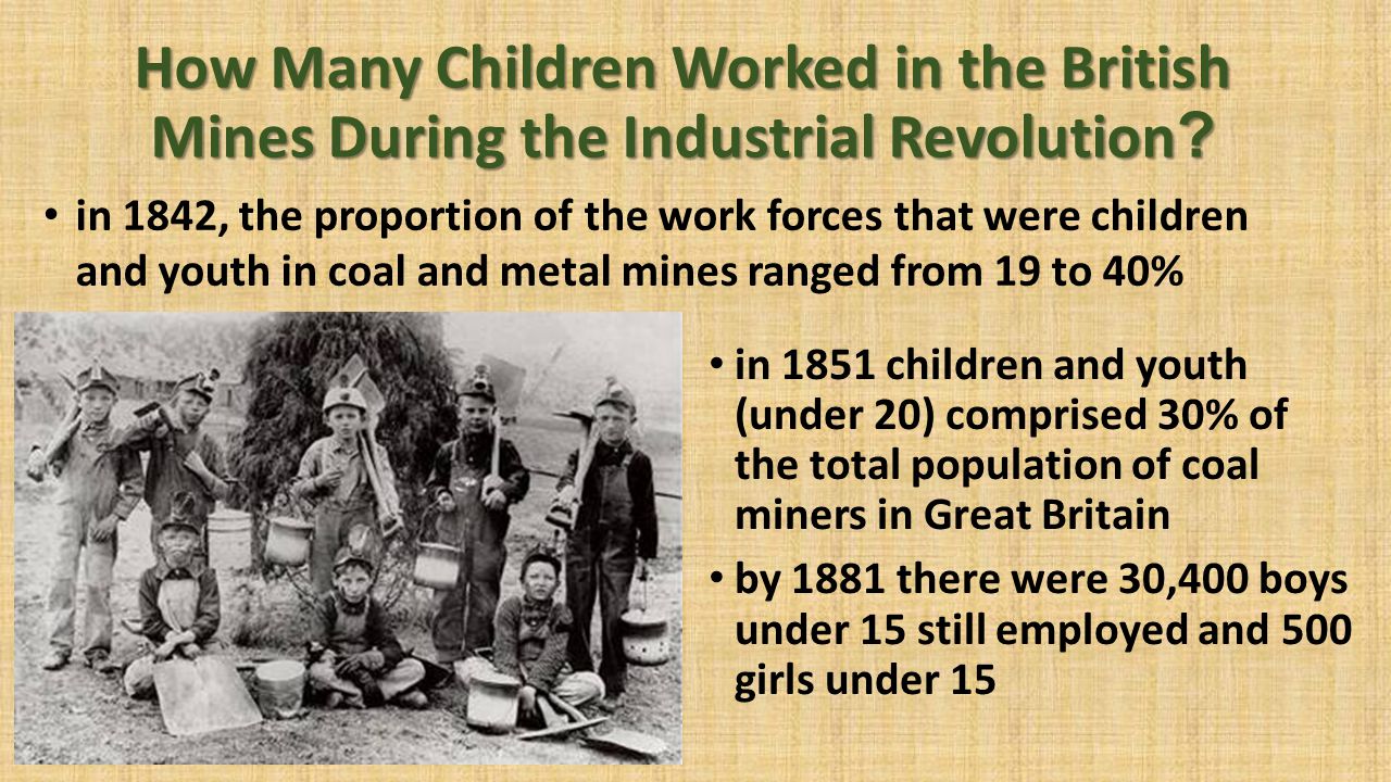 How Many Children Worked in the British Mines During the Industrial Revolution