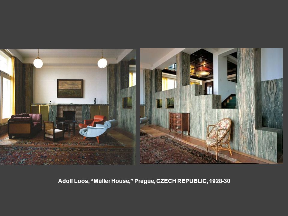 Adolf Loos, Müller House, Prague, CZECH REPUBLIC,