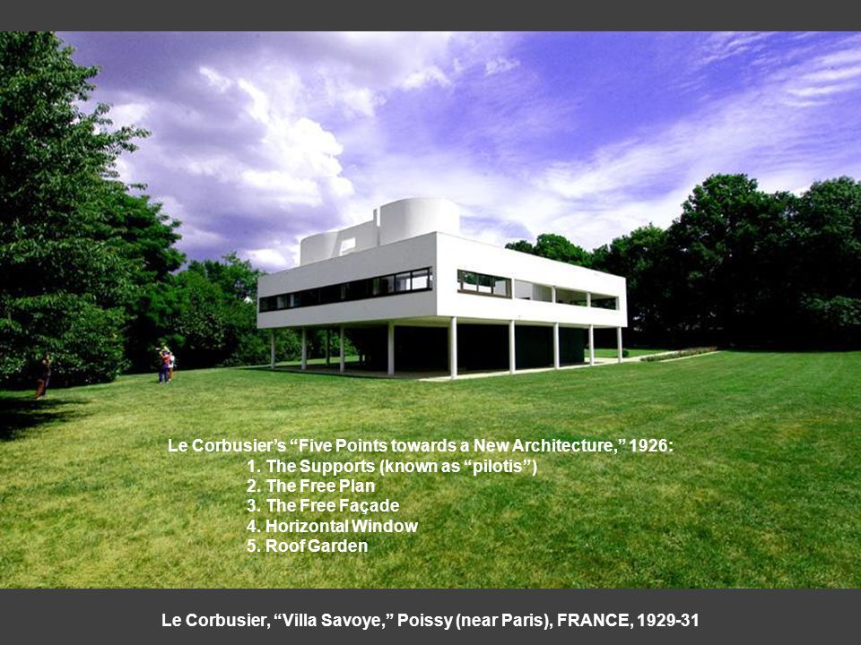 Le Corbusier, Villa Savoye, Poissy (near Paris), FRANCE,