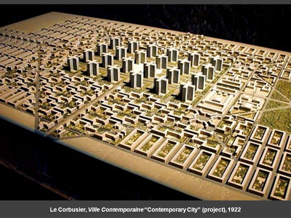 Le Corbusier, Ville Contemporaine Contemporary City (project), 1922