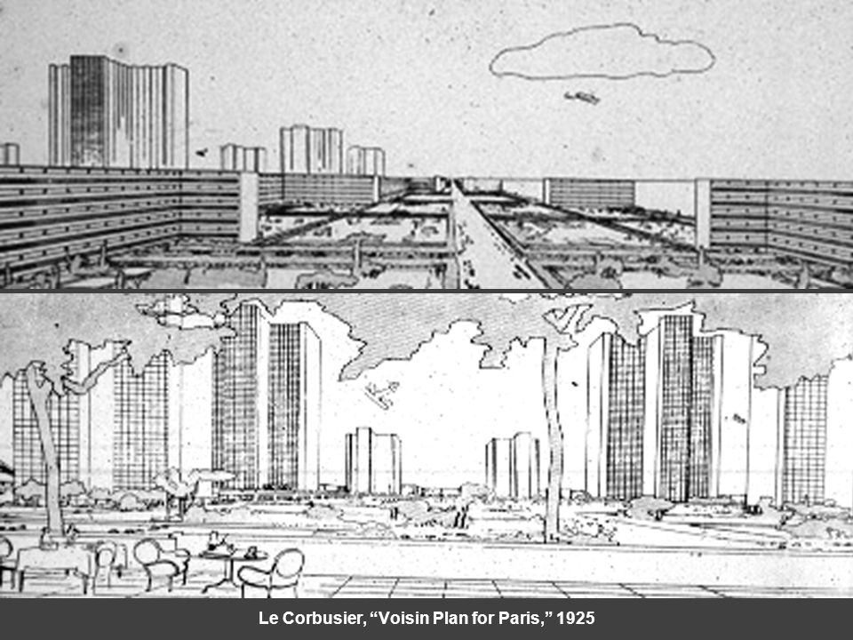 Le Corbusier, Voisin Plan for Paris, 1925
