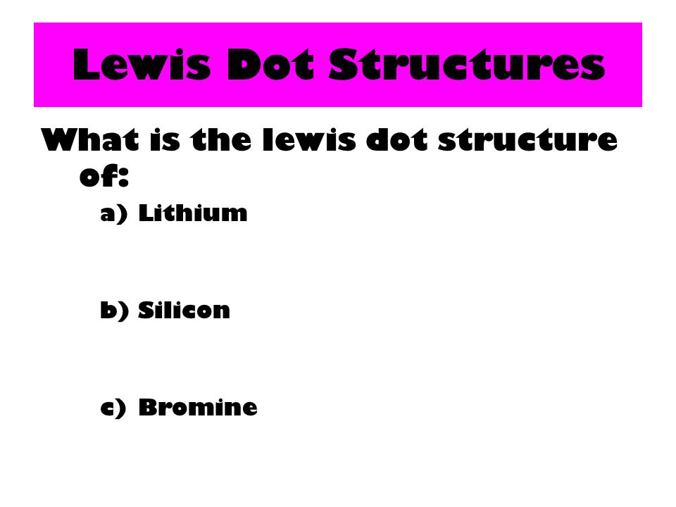 lewis dot structure for silicon