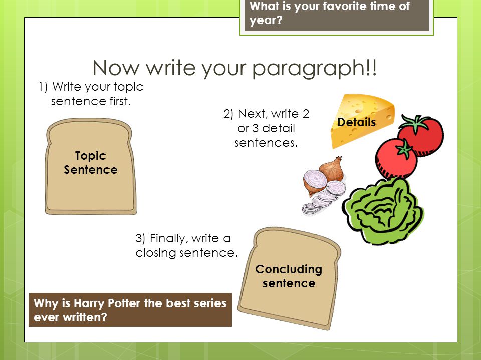 Now write your paragraph!!