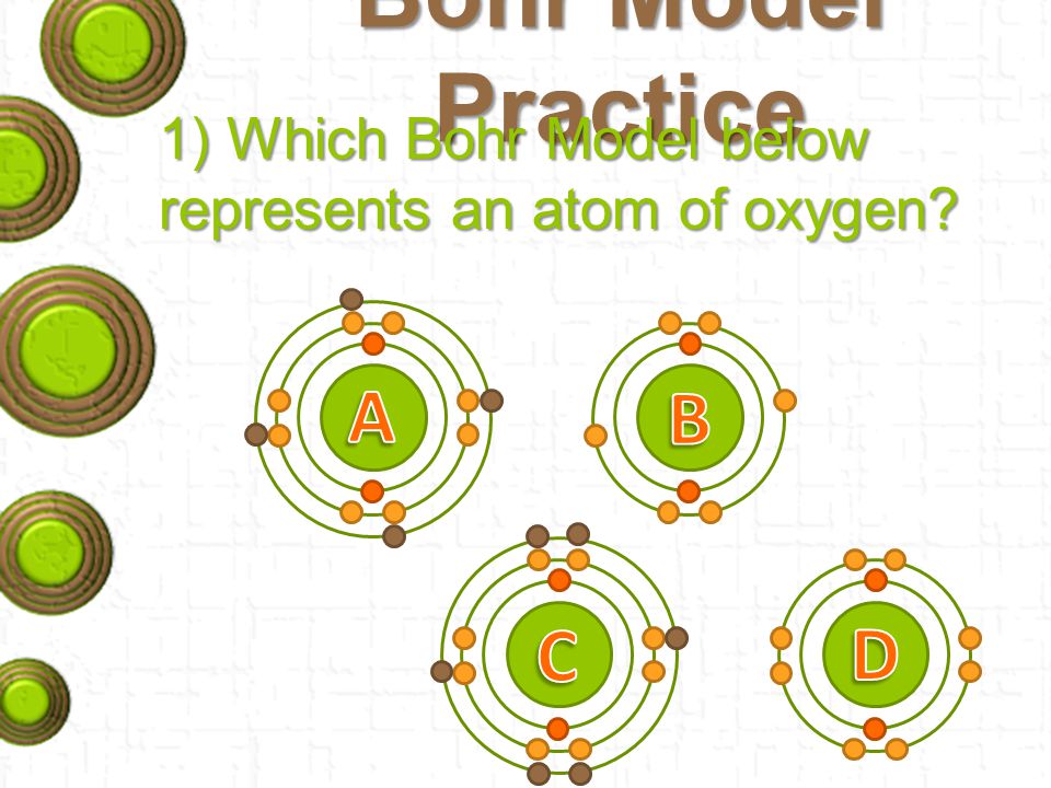 Bohr Model Practice A B C D