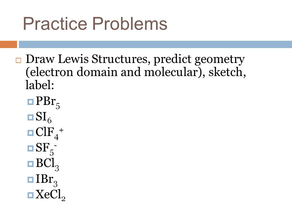 3 January 2012 Take Out Bonding Problem Set Ppt Video Online Download
