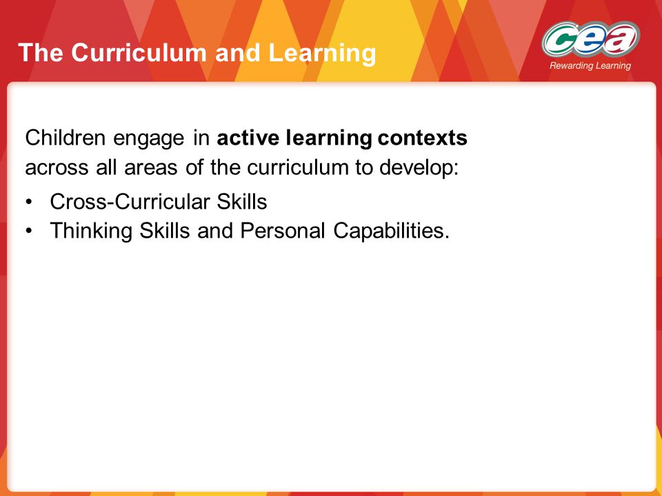 The Curriculum and Learning
