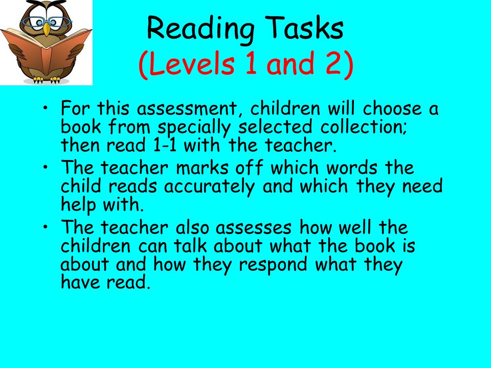 Reading Tasks (Levels 1 and 2)