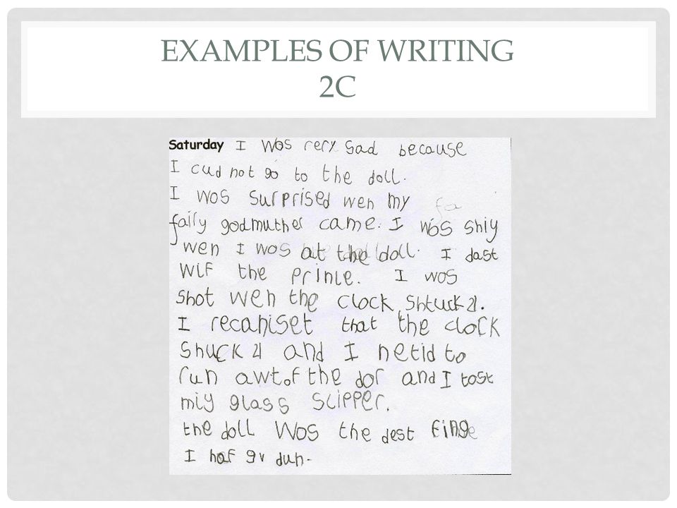 examples of writing 2C