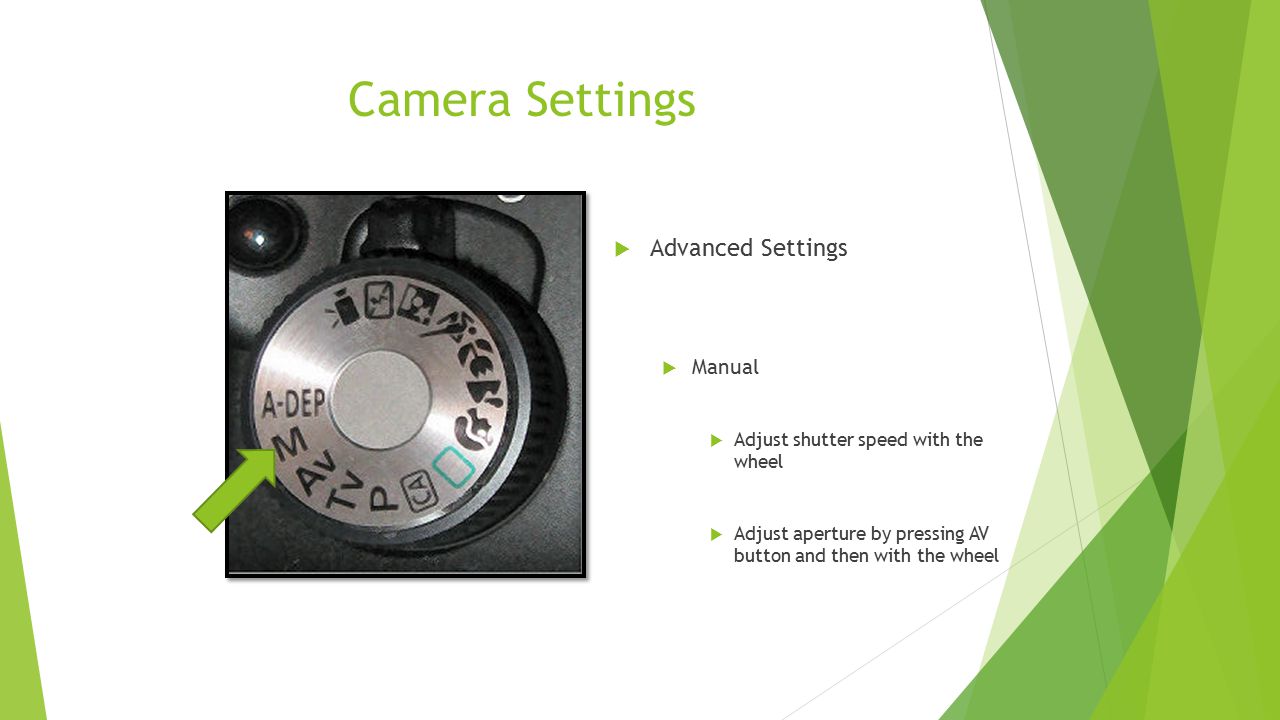 Camera Settings Advanced Settings Manual