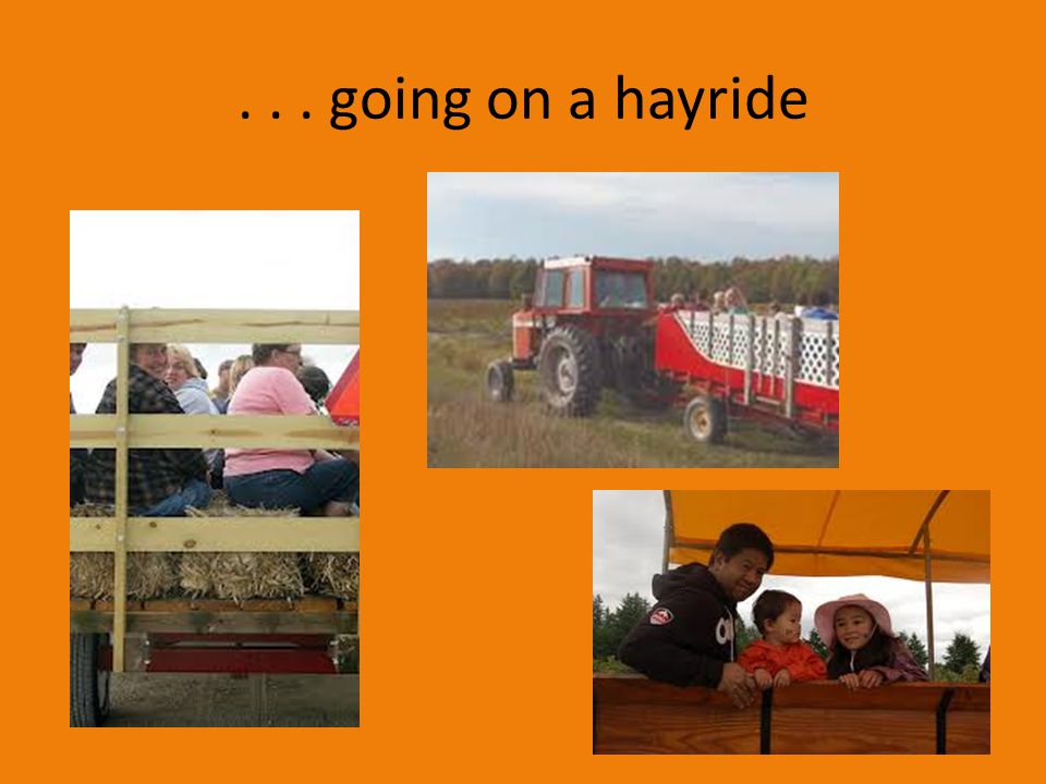 . . . going on a hayride