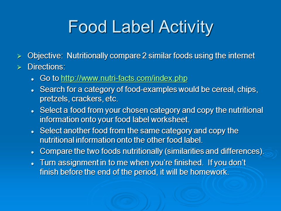 A closer look at the food we eat - ppt download