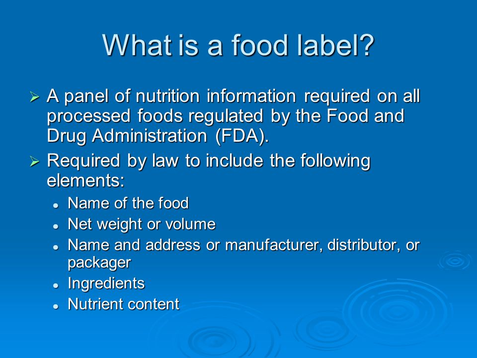 A closer look at the food we eat - ppt download
