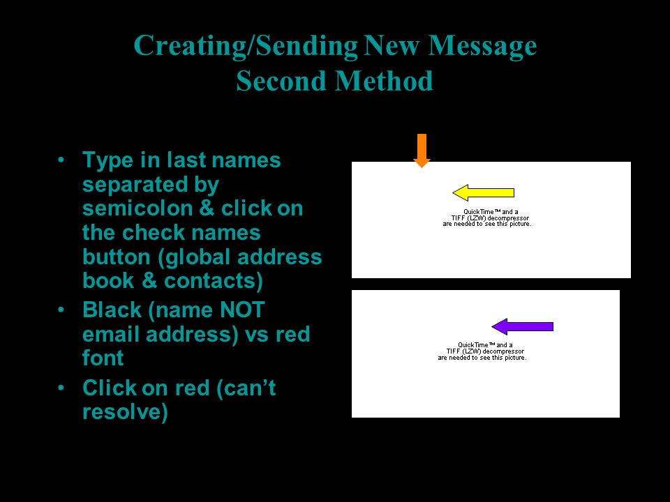 Creating/Sending New Message Second Method