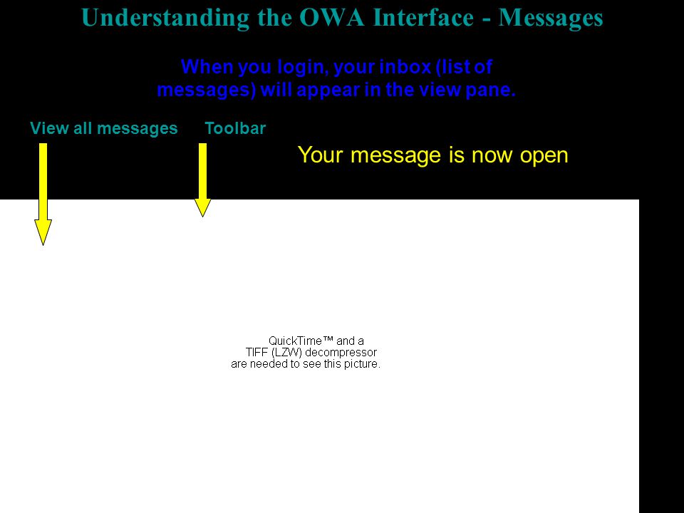 Understanding the OWA Interface - Messages
