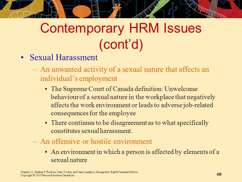 Contemporary HRM Issues (cont’d)