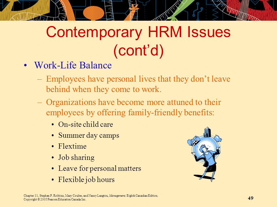 Contemporary HRM Issues (cont’d)