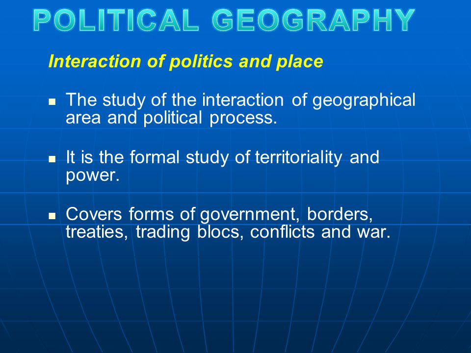 Space Place and Politics An Introduction to Political Geography 