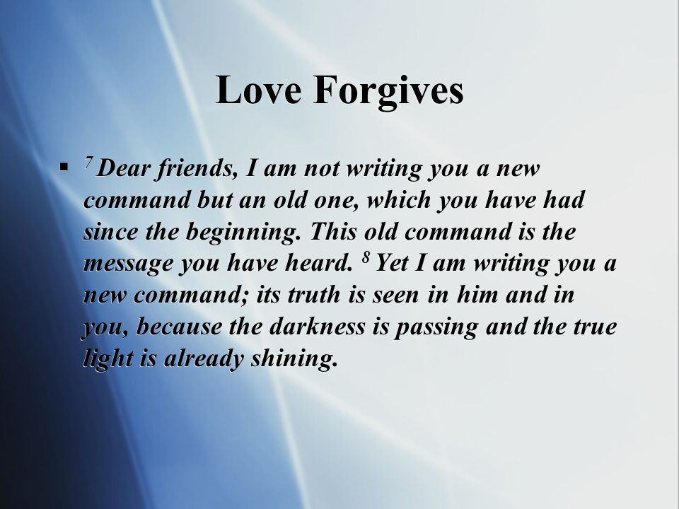 Love Forgives