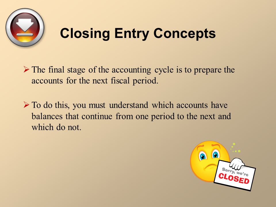 Closing Entry Concepts