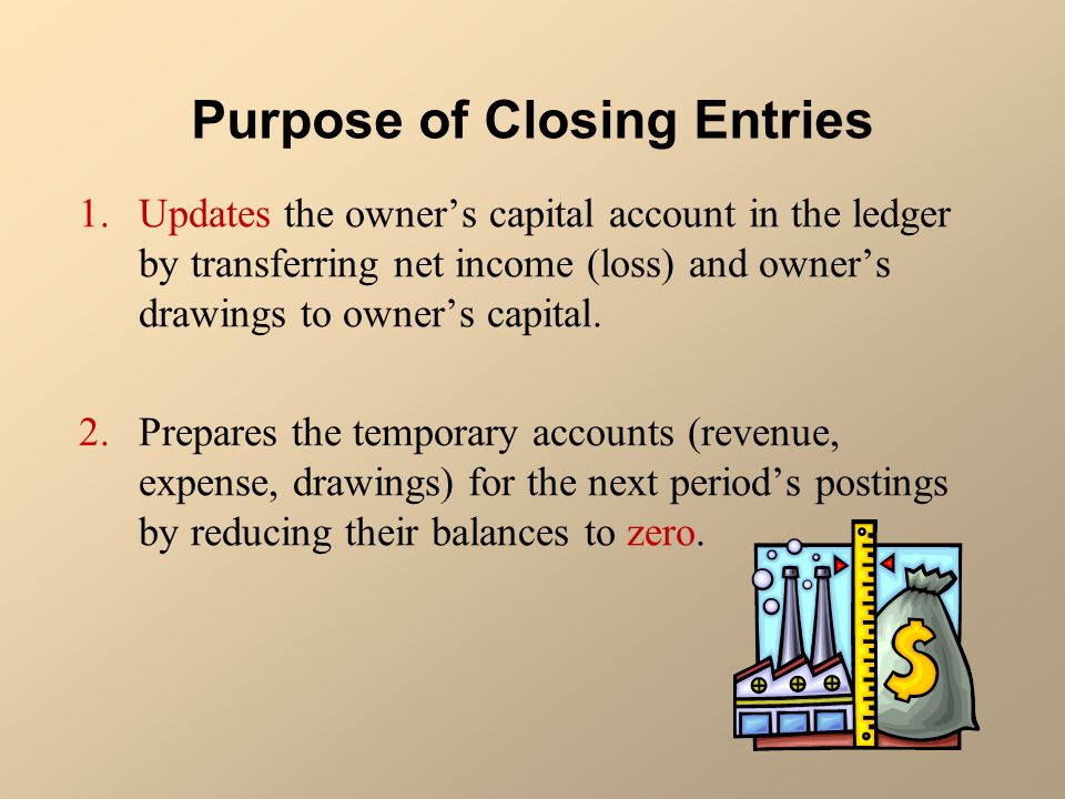Purpose of Closing Entries