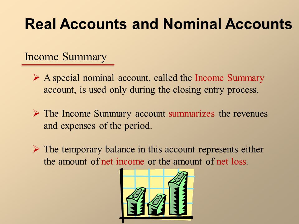 Real Accounts and Nominal Accounts