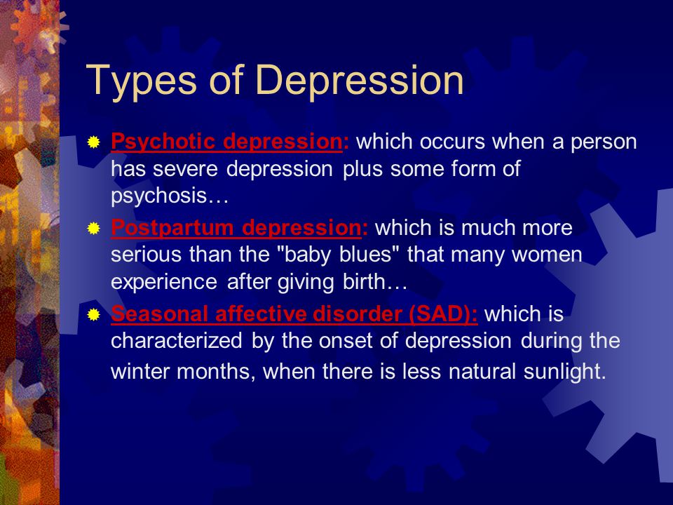 Severe depression meaning