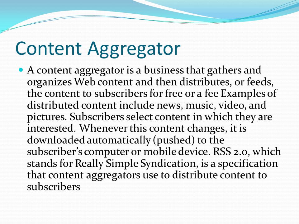 Content Aggregator