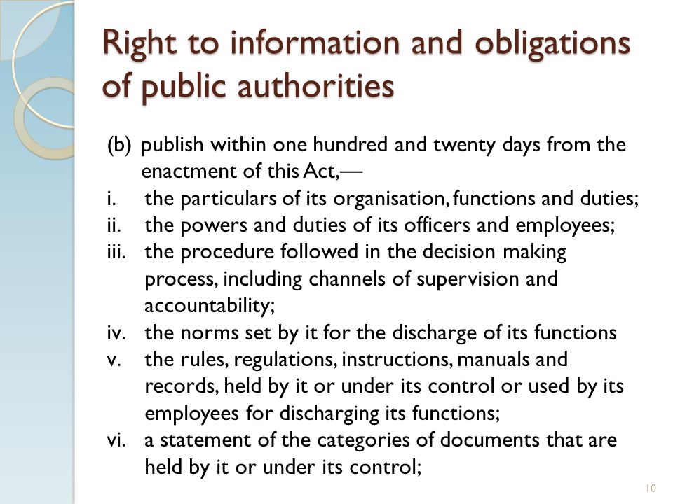 public authorities accountability act