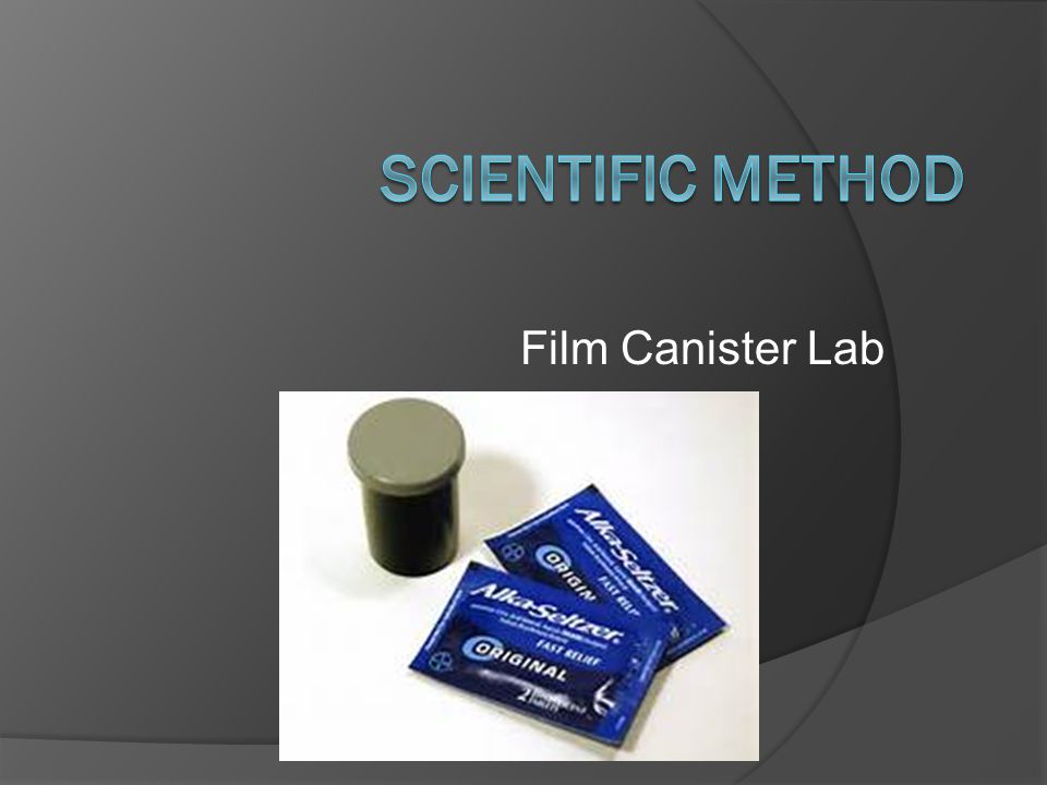Scientific Method Film Canister Lab