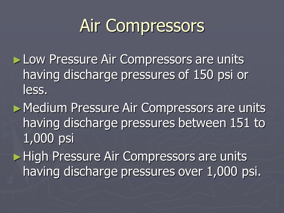 Air Compressors Ppt Video Online Download