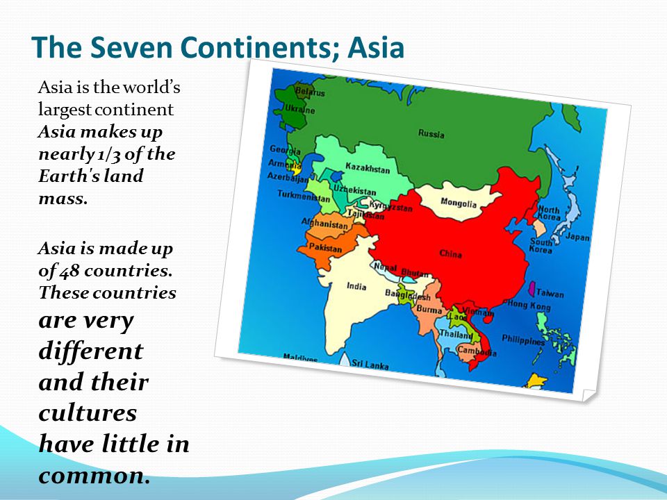 The Seven Continents; Asia