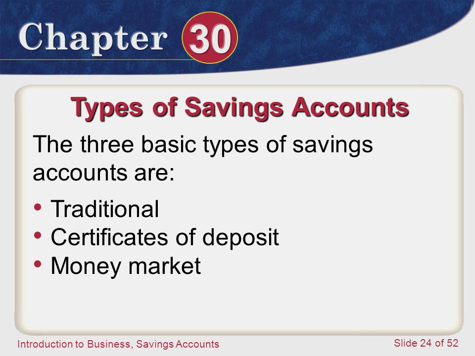 Types of Savings Accounts