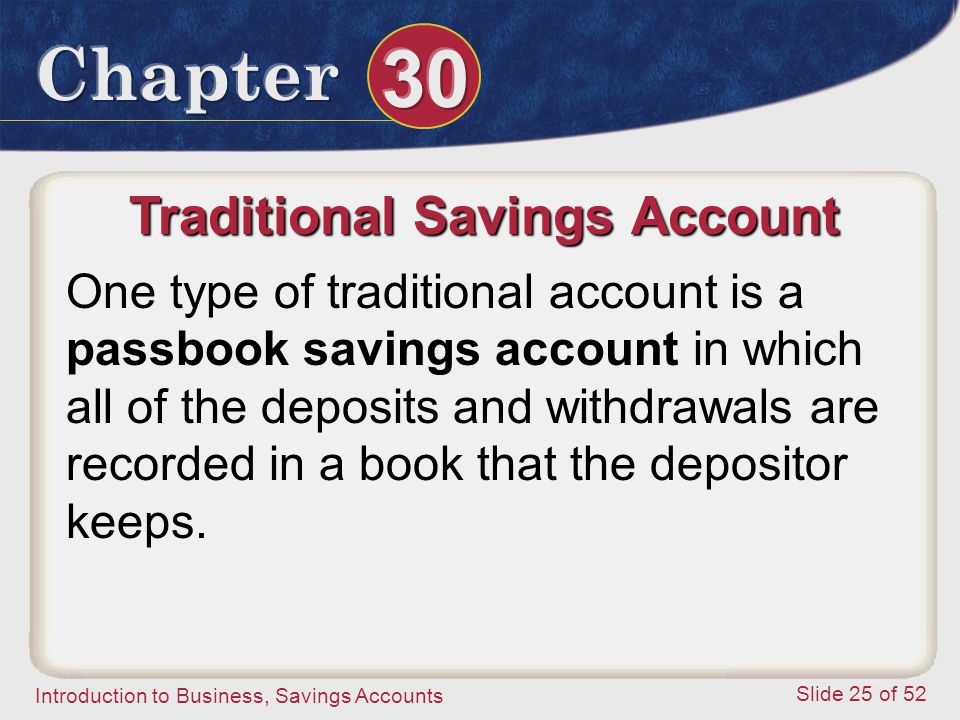 Traditional Savings Account