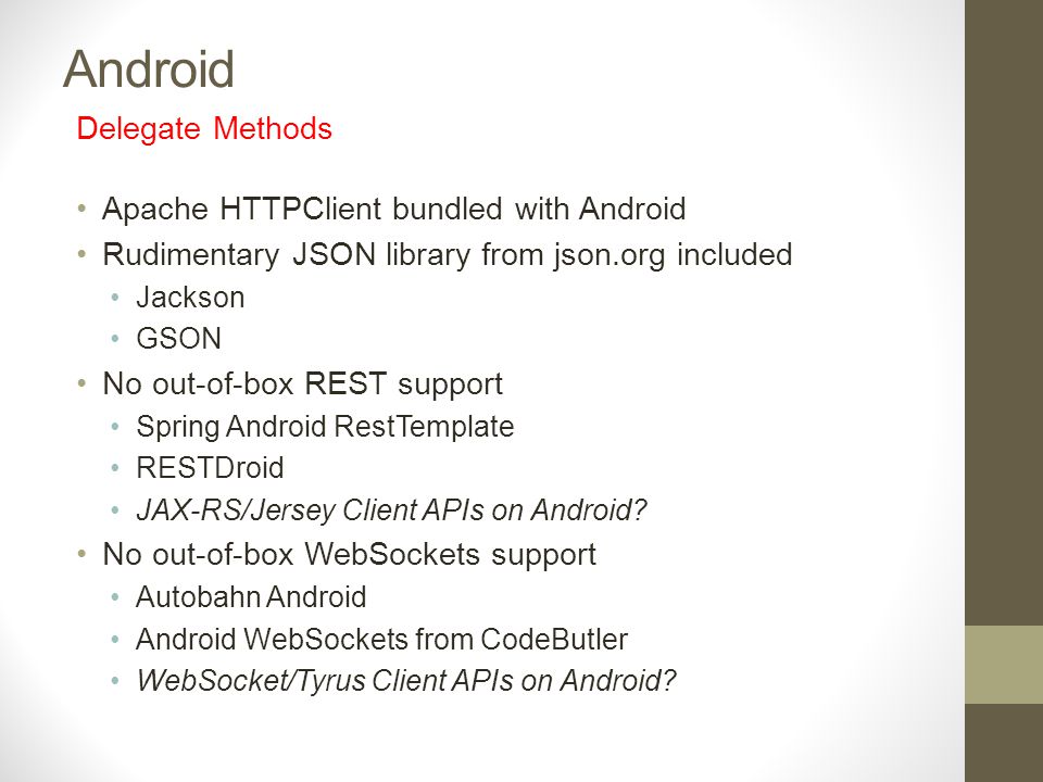 Android and iOS Development with JAX-RS, WebSocket , and Java EE 7 - ppt  video online download