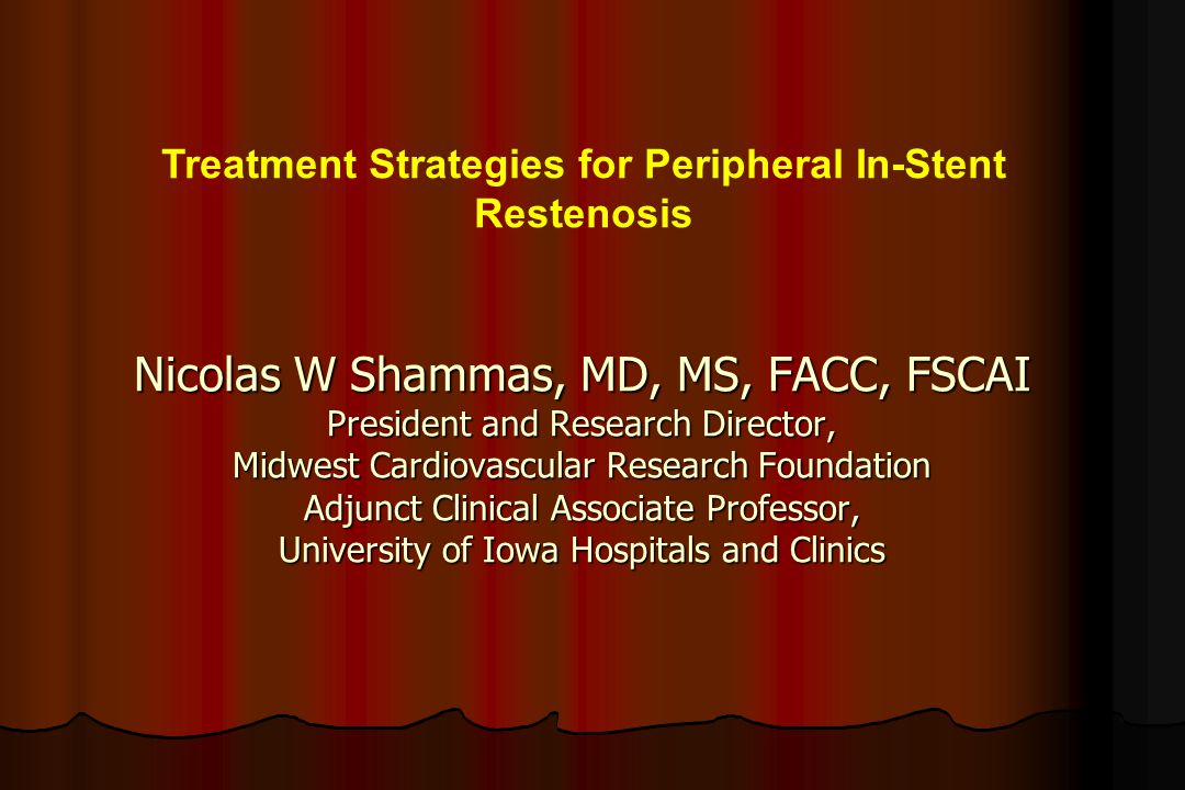 Treatment Strategies for Peripheral In-Stent Restenosis