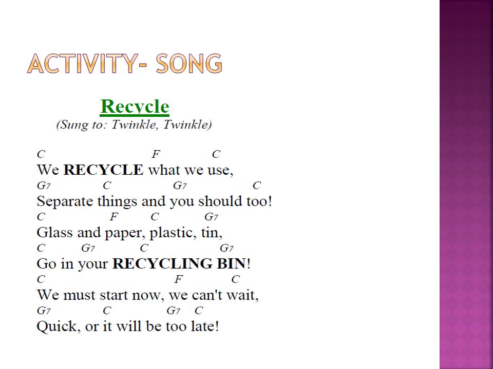 Activity- Song