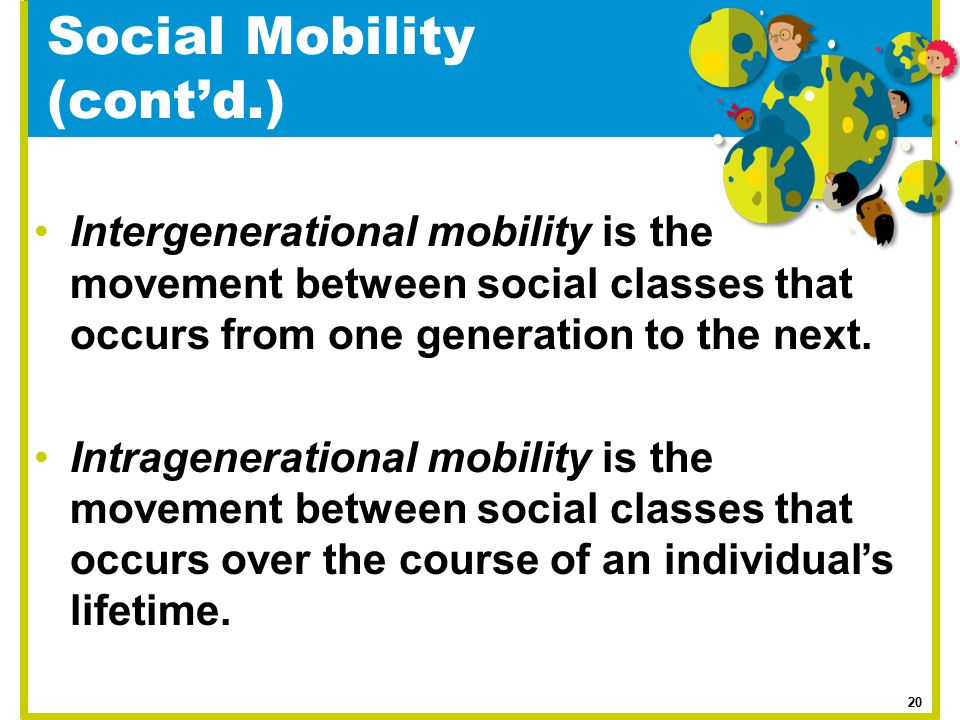 Social Mobility (cont’d.)