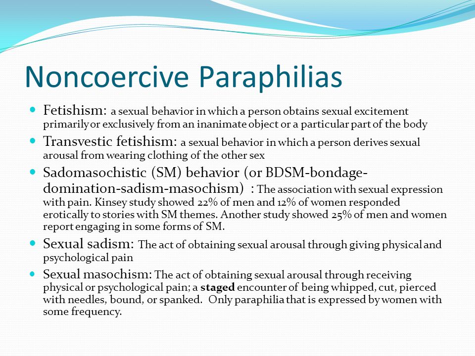 Noncoercive Paraphilias